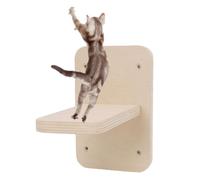 BAFOVY Cat Wall Step Cat Shelf Wall Mounted Perch Solid Wood Strong Load Bearing Jumping Platform for Indoor Cats with Modern Design Easy Installation