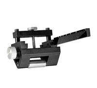 BAFOVY Chisel Sharpening Jig, Adjustable Woodworking Tool Sharpener with Measuring Scale for Planing Chisels Carving Tools, High Strength Aluminum Alloy 97x80x50mm (Black)