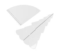 BAFOVY Christmas Tree Quilting Set Transparent Acrylic Sewing Pattern Template Ruler for Bowl Mats and Placemats, Clear DIY Christmas Tree Sewing Tool for Home Quilters and Crafters (Medium)