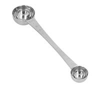 BAFOVY Coffee Scoop Stainless Steel Double End Measuring Spoon 4 X 20 Cm with Clear Scale Long Handle for Coffee Tea Protein Powder Flour Kitchen Use
