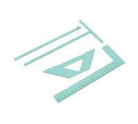 BAFOVY Complete Bookbinding Ruler Kit, Acrylic Multifunctional Tool for Scrapbook Cardmaking and Paper Crafting, with 4 Binding Tools for Cutting Corners and Positioning Covers