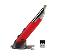 BAFOVY Computer Mouse Pen 2.4G Wireless Mouse Pen,Voice Input Function,Speed Adjustable Stylus,Lightweight Design,Compatible with Laptops (Red)