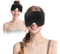 BAFOVY Cooling Gel Eye Cover, Hot Cold Compress for Eyes Headache Puffy Eyes Dark Circles, with Adjustable Design, for Neck Shoulders Head Home Office Travel