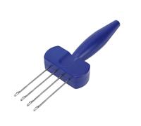 BAFOVY Cord Knitting Tool, 4-Hook I-Cord Maker Ergonomic Crochet Hook for Craft Projects with Stainless Steel and Anti-Slip Handle for Beginners Hobbyists (4)