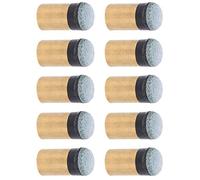 BAFOVY Cue Pool Tip, Copper PU Leather Replacement Parts, Durable Screw-On Design for Snooker Enthusiasts, 10MM to Enhance Ball Control (10MM)