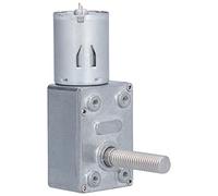 BAFOVY DC Gear Motor 24V Zinc Alloy and Stainless Steel Threaded Shaft Gear Motor 6RPM M8 X 33mm Self Locking Reversible Adjustable Speed for Robots Industrial Drive (66RPM)
