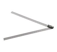 BAFOVY Digital Angle Ruler Stainless Steel Digital Protractor 500mm LCD Display 0 to 360 Degree 0.05 Degree Resolution Dual Scale Measuring Tool for Woodworking Layout