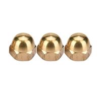 BAFOVY Dome Head Cap Hex Nuts Set (M3, 20pcs), Brass Acorn Nut Kit Sourcingmap Vehicle Fasteners Decorative for Home Repair Screws Bolts Brass (M8(10PCS))
