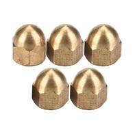 BAFOVY Dome Head Cap Hex Nuts Set (M3, 20pcs), Brass Acorn Nut Kit Sourcingmap Vehicle Fasteners Decorative for Home Repair Screws Bolts Brass (M4(20PCS))