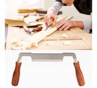 BAFOVY Draw Shave Tool Draw Debarking Tool Straight High Speed Steel with Rosewood Handle for Woodworking Bark Peeling Shaping