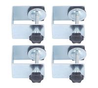BAFOVY Drawer Front Installation Clamp Galvanized Drawer Front Mounting Clamp 4 Pcs 2.0mm Thick for Woodworking Panel Alignment Handle Installation Cabinet Repair