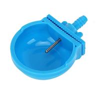 BAFOVY Drinker Stainless Steel and Plastic Water Bowl 10 Sets 6.5 X 2 Cm Automatic Clamp Fixing Drinking Equipment for Farm Cages Mother Young Breeding Rabbits