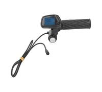 BAFOVY Electric Bike Twist Throttle Grips, Durable Plastic Integrated Display Throttle with Real-time Data for 48V Dirt Bikes and Electric Scooters