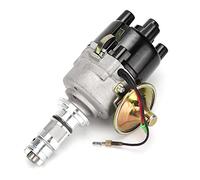 BAFOVY Electronic Ignition Distributor, Metal ABS Electronic Distributor Replacement with Pre Installed Pickup and Molded Rotor Arm, for Lucas 45D 4 Cylinder BMC A Series