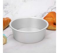 BAFOVY Elegant Cakes, Removable Bottom, Sturdy Design, Anodized Aluminum Alloy Round Shape Cake with Smooth Texture for Easy Baking Process