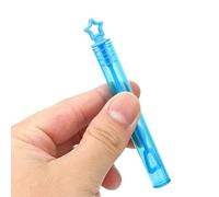 BAFOVY Empty Bubble Tubes 20pcs Plastic Bubble Wands for Wedding Party Decoration Kids Toy Heart White Star Blue (five-pointed star blue)
