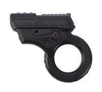 BAFOVY Finger Toy Gun, Metal, Pocket Size Stress Relief Fidget for ADHD, Anxiety, Autism, for Anyone (Black)
