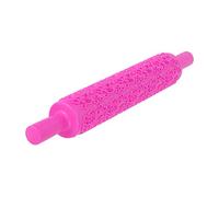 BAFOVY Fondant Rolling Pin Plastic Embossed Roller 14.4 X 2.0in Pastry Roller with Patterned Easy Clean for Cookies Biscuits Cake Decoration Home Bakers (#4)