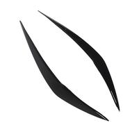 BAFOVY Headlight Eyebrow ABS Headlight Eyelid Cover Left Right Pair Front Trim Easy Paste On Scratch Protection Styling for 1 Series F20 Facelift 2015 2019 (Glossy Black)