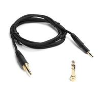 BAFOVY Headphone Cable, 3.5mm Cable Replacement 1.5m OFC Copper Wire with 6.35mm Adapter for M40X Headphones High Resolution Sound Reduced Signal Loss