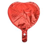 BAFOVY Heart Shaped Red Balloons 50Pcs Aluminum Film Balloon for Weddings Birthdays Parties Anniversaries with Vibrant Color