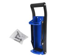 BAFOVY Heavy Duty Metal Can Crusher Wall Mounted Can Smasher with Extended Lever Handle and Bottle Opener for 16oz Cans Recycling (Blue)