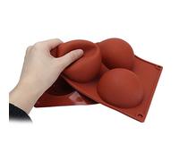 BAFOVY Hemisphere Silicone 3D Mold, Food Grade Silicone Semicircle Chocolate Mould, Non Stick Easy Release Easy Clean, for Chocolate Pastry Cake Fudge Baking