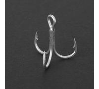 BAFOVY High-Carbon Steel Treble Hooks, Fishing Hooks with Mechanical Principle Design, for Anglers, Size 4 6 8 (6#)