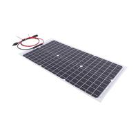 BAFOVY High Efficiency Energy Production 30W Portable Solar Charger Monocrystalline Semi Flexible Solar Panel for Home RV Boat Marine, Eco-Friendly and Cost-Effective, Easy to Use and