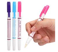 BAFOVY Highly Efficient, Easy Clean Up, Soluble Pen, Double Head Water Erasable Pen for Sewing Embroidery Beginners, Disappear with Ease, No More Trace, Versatile Usage