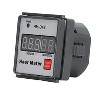 BAFOVY Hour Meter Digital Display Hour Timer AC 0 to 999.99 Hours Resettable Panel Mount for Motor Equipment Industrial Machines Generators Pumps with Battery Backup