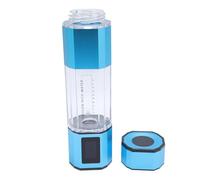 BAFOVY Hydrogen Water Bottle Portable Hydrogen Water Jug, PCTG Material, Double Mode 5000ppb, Battery Operated, Automatic Backwash, 250ml, with Safe Silico Sealing, Removable Basis, for (Blue)