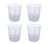 BAFOVY Hydroponic Green Onion Planter Scallion Sprouting Jar with Vertical Growth Guide for Kitchen Counter Balcony Gardening (4pcs)