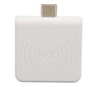 BAFOVY ID Mobile Phone Card Reader, Efficient Technology, Built-in Buzzer, Stable Performance, Compatible with Various Brands, Portable Design, Easy Plug and Play with Type C Interface, (White)