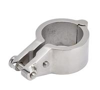 BAFOVY Jaw Slide 316 Stainless Steel Top Hinge Rail Mount 38mm Boat Hinge Mount with Mirror Polished Finish 5mm Thick Clamp for Boat Yacht Ship Parasol Rail Fitting