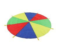 BAFOVY Kids Play Parachute, Polyester Fabric, Encourages Cooperative Play, 1.9M Diameter with 8 Handles, Perfect for Outdoor Group Games and Kindergarten Activities