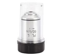 BAFOVY KP 60X Objective Lens Aluminum Alloy Microscope Objective NA 0.75 1.22mm Working Distance Achromatic Lens for Metallurgical Microscope Observation Measurement Use