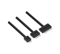 BAFOVY Leather Perforated Tool Carbon Steel Leather Punch Set 3Pcs with 2 4 6 Claws and 4 5 6mm Spacing Smooth Handle Rounded Tip for Craft Beginners and Makers (Tooth pitch 6mm)