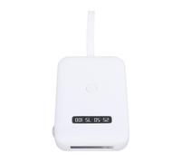 BAFOVY LED Hair Extension Light 18W UVs 405nm Glue Curing Lamp, Handheld 5000mAh Battery Display for Fast 5-6s Curing with 6 LEDs, Ideal for Home Salon and Travel Use (White)