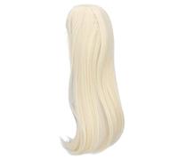 BAFOVY Long Straight Doll Wig, 8-9" 1/3 BJD MSD DOD Pullip Dollfie Doll Wig with Bangs, Fully Customizable, Stylish Design for Hair Replacement, Made of Soft Fabric, High (Light Gold)