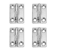 BAFOVY Marine Spring Snap Hooks 4PCS 316 Stainless Steel 53x38.5mm Rectangular Fender Hooks with Screws for Boat Sailboat Ship Dock Hardware