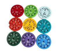 BAFOVY Math Facts Fidget Plastic Educational Math Facts Fidget 9Pcs Toy for Kids Students Classroom Home Travel Learning Arithmetic Practice Hand Eye Coordination (Addition)