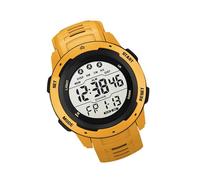 BAFOVY Mens Digital Sports Watch, Luminous Running Timer with Alarm Hourly Chime Weekday Display, for Men Students Outdoor Activities (Yellow)