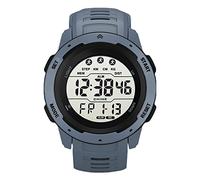 BAFOVY Mens Digital Sports Watch, Luminous Running Timer with Alarm Hourly Chime Weekday Display, for Men Students Outdoor Activities (Gray)