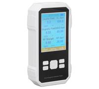 BAFOVY Meter, Rechargeable Digital Electromagnetic Field Radiation Detector with LCD Display for Ghost, Home, Office, Factory and 5G Signal Detection (White)