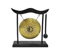 BAFOVY Mini Gong Percussion Instrument Desktop Gong Table Percussion with Wood Mallet for Home Decor Gift Desk Display Chinese Zodiac (Twelve Chinese Zodiac)