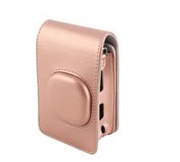 BAFOVY Mini LiPlay Camera Bag, PU Leather, Lightweight Design with Shoulder Strap, for Instant Photography on the Go (Rose Gold)