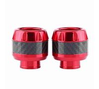 BAFOVY Motorcycle Frame Sliders, Carbon Fiber Crash Protectors for Front Forks, Minimize Damage and Enhance Safety for Motorcycles and Bikes (Red)