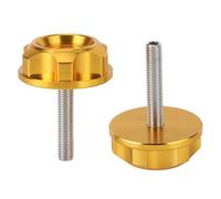 BAFOVY Motorcycle Handlebar CNC Screw, Aluminium Alloy Handlebar Bolt Set, CNC Process, Anti Oxidation, Easy Installation, for Z50J MONKEY DAX CT70 Z50R 50 (Gold)