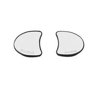 BAFOVY Motorcycle Inner Fairing Mirrors with HD Glass Lens Black ABS Shell